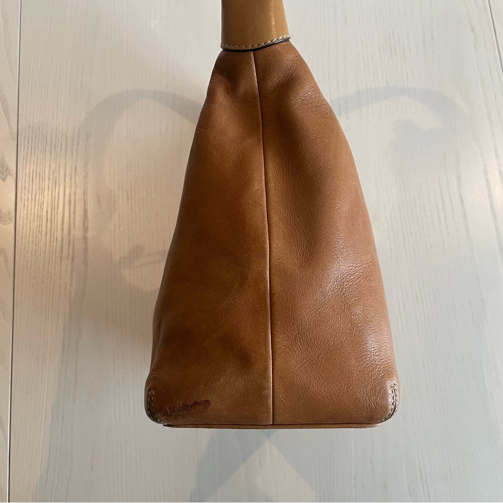 Coach Vintage Leather Legacy Bag British Tan 9566 Convertible Shoulder Y2K Rare - Picture 4 of 11